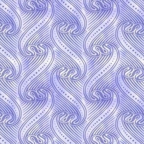 Swirls n curls Periwinkle Blue