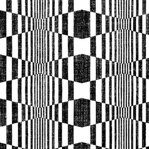 medium optical illusion black mono