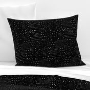 Lux dark minimalist Black and white dots for projects coordinate 