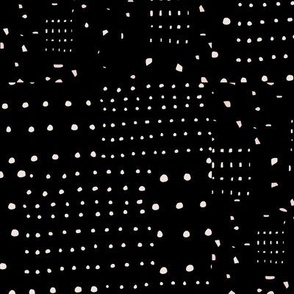 Lux dark minimalist Black and white dots for projects coordinate 
