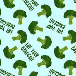 Eat Your Broccoli - blue - vegetable - LAD21
