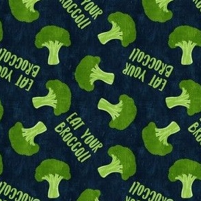 Eat Your Broccoli - dark blue - vegetable - LAD21