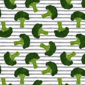 Broccoli - grey stripe - vegetable - LAD21