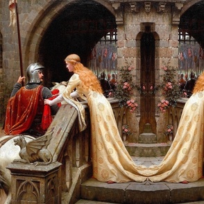 GOD SPEED! VICTORIAN PAINTING BY EDMUND LEIGHTON