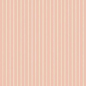 Pencil Lines Cream on Dogwood Pink