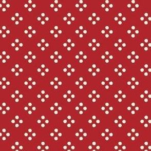 Diamond Dots Cardinal Red