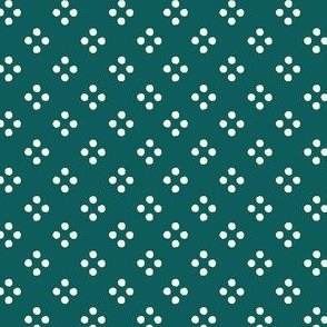 Diamond Dots Pine Green