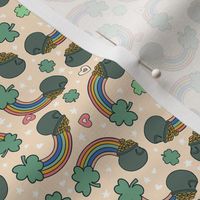  St Patrick’s Pattern Rainbow Pot of Gold Small Scale