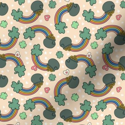  St Patrick’s Pattern Rainbow Pot of Gold