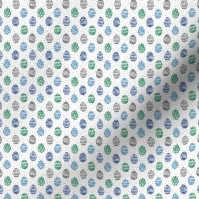 TINY watercolor eggs fabric - Easter eggs, boys easter, easter fabric