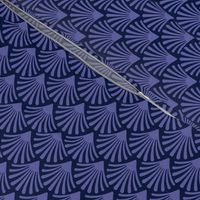 Art deco in Periwinkle on dark blue from sprin