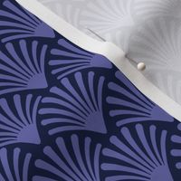 Art deco in Periwinkle on dark blue from sprin