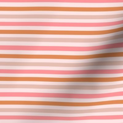 SMALL boho stripes fabric - spring muted neutral fabric 