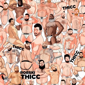 THICC Men - white XXL