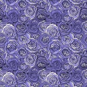 Periwinkle Cosmos Fabric, Wallpaper and Home Decor