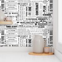 Old Print  And News Typography Pattern Smaller Scale