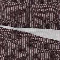 Plant stripes - rich brown