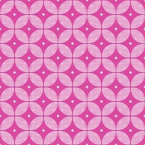 Fuchsia-pink-geometric-flower-pattern