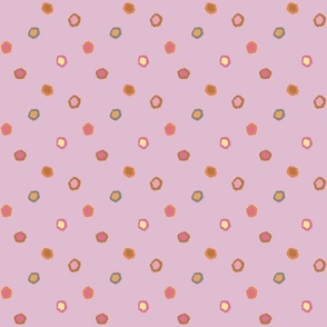 delightful dots in lavender and pink