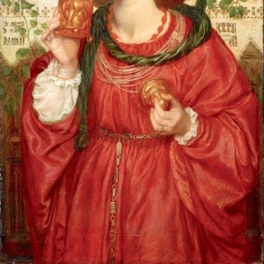 THE LOVING CUP BY ROSSETTI