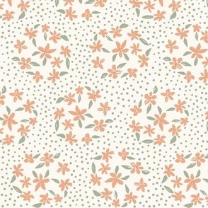 Floral Polka - Small Multi Thyme - Hufton Studio