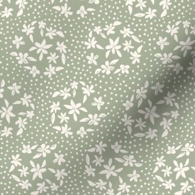 Floral Polka-Small Thyme- Hufton Studio