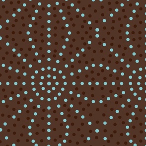 24" LARGE Retro Deco Cocoa Dot Burst