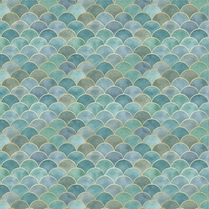 Beautiful asian shell art deco pattern