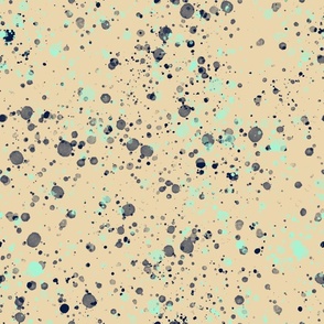 Splattered // Midnight, Minty Green, and Sand
