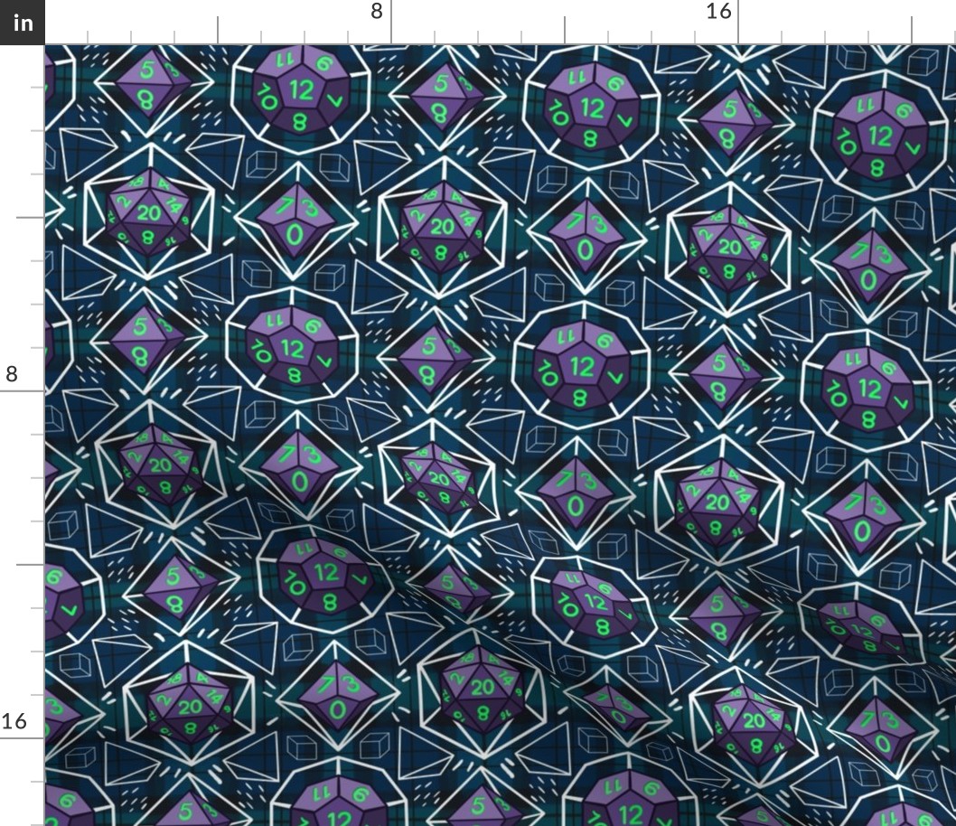 Layered Purple Dice Tartan