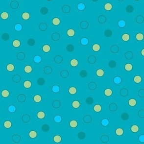 24" LARGE Retro Tropic Confetti Dots