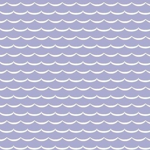 Lilac scallop with white scallop pattern