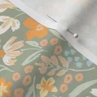 Spring Blooms- Medium Thyme Multi- Hufton Studio