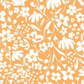 Spring Blooms - Mandarin Medium - Plain Hufton Studio