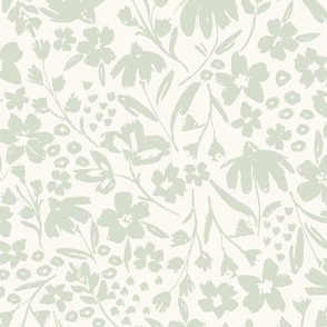 Spring Blooms- Canary Green Medium-Plain- Hufton Studio
