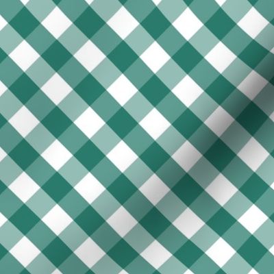 dark green gingham