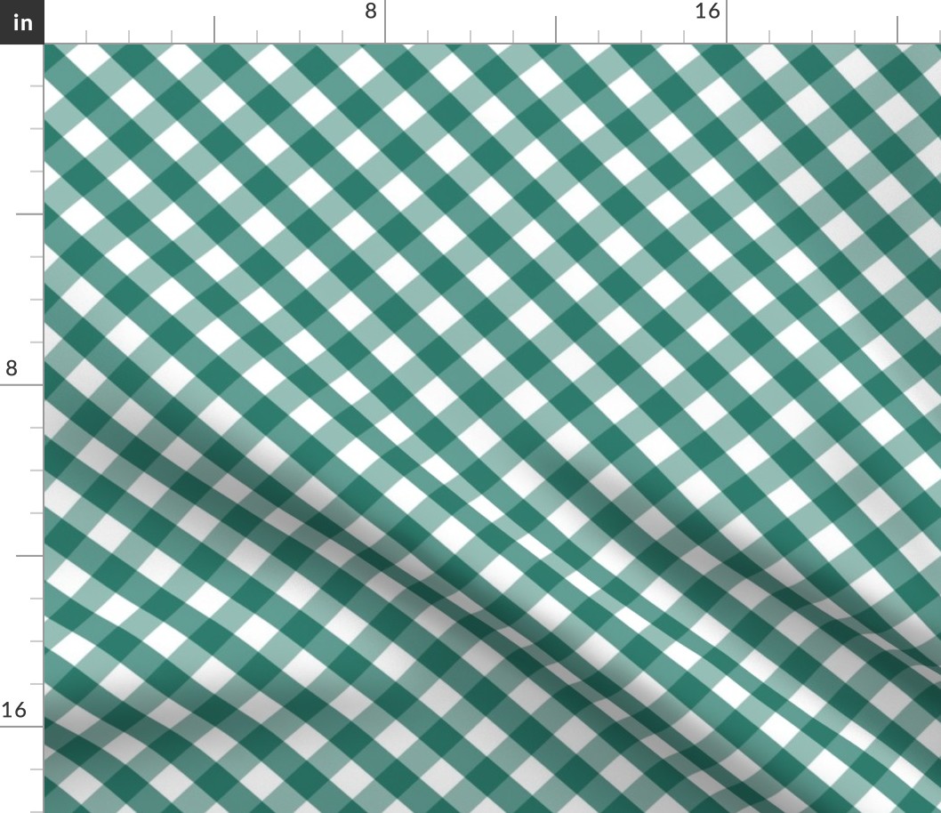 dark green gingham