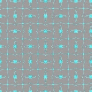 Fancy Atomic Tile - Gray Background