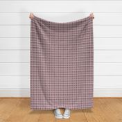 muted hand drawn plaid pattern with pastel pink taupe brown