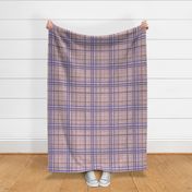(large scale) muted checkered pattern with violet taupe brown
