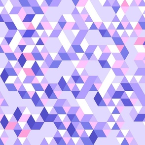 Geometric Illusion 3 - Very Peri lavender MEDIUM