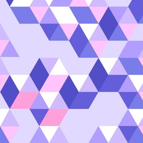 Geometric Illusion 3 - Very Peri lavender LARGE