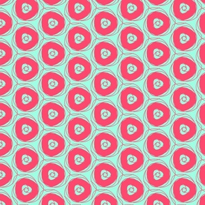 Wonkey Albums - Hot Pink on Teal
