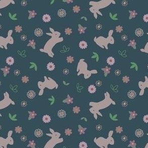 Rabbit floral design