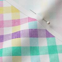 Easter Plaid - Spring Plaid - Easter egg colors - Gingham Check - (45) C21