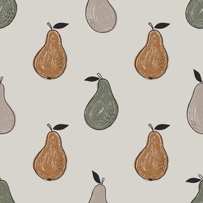 Pear seamless pattern 