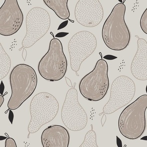 Pear seamless pattern 