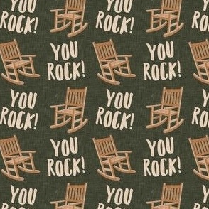 You Rock! - rocking chair valentine - green - LAD21