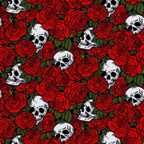 Skulls & Roses Pattern