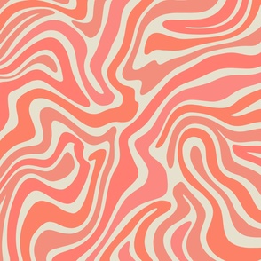 Groovy Lines- Coral
